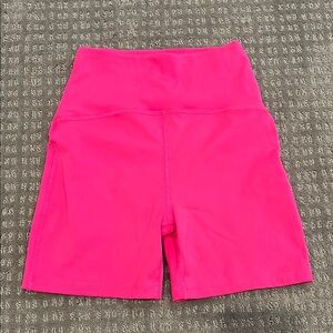 Beyond Yoga Pink Bike Shorts